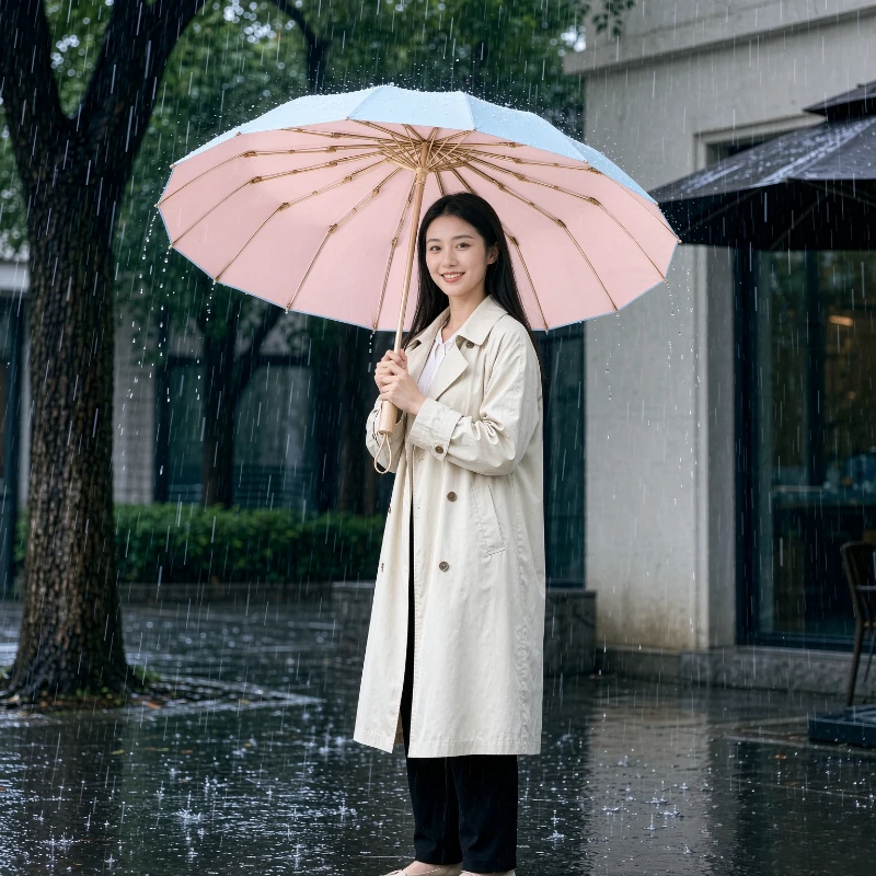 large-16-rib-folding-umbrella-upf50-waterproof-handmade-solid-wood-handle-for-women-outdoor-travel-fashion-daily-use-접이식-우산