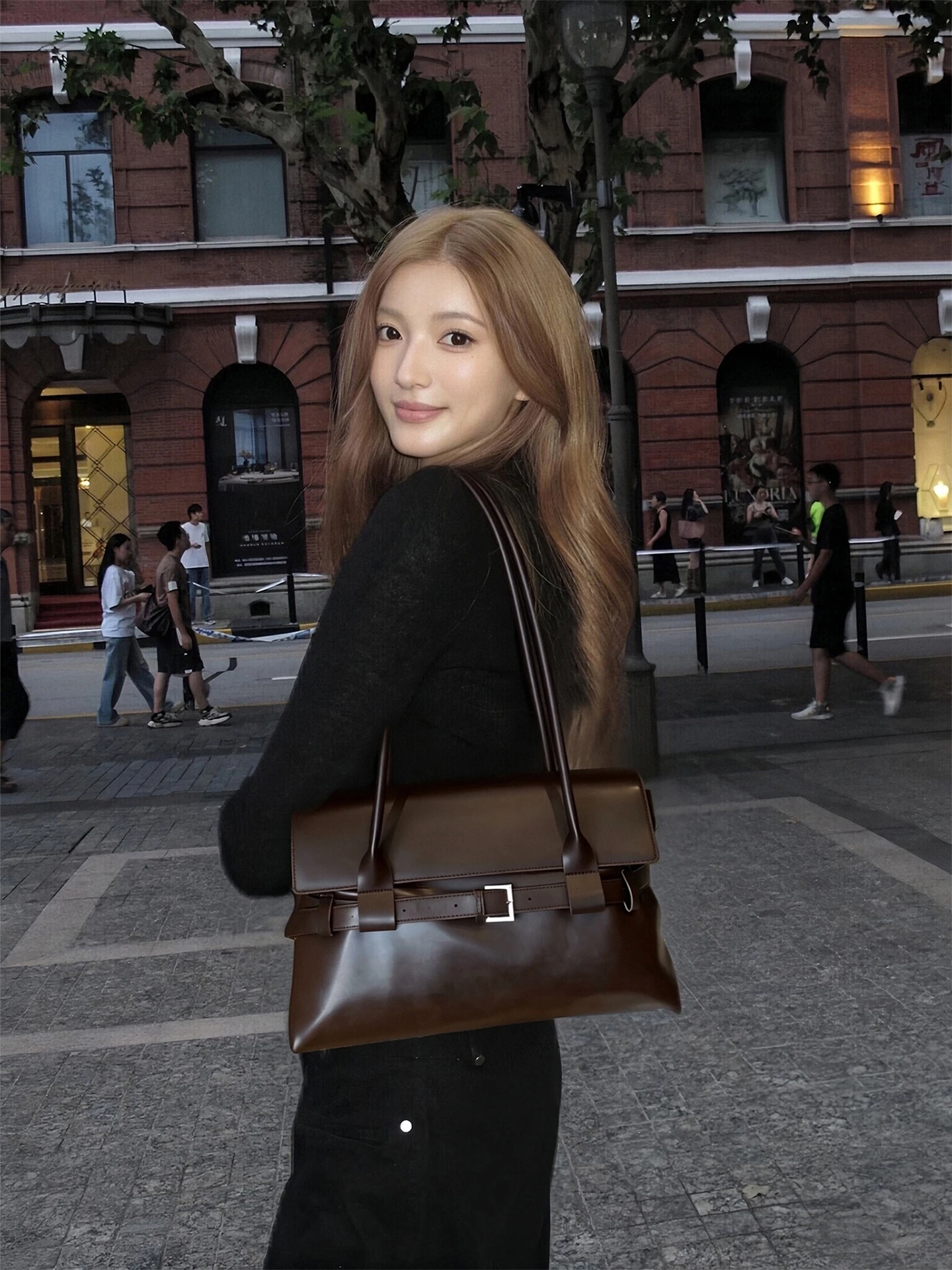 

Модная женская сумка-тоут через плечо из мягкой искусственной кожи класса люкс, повседневная сумка в корейском стиле