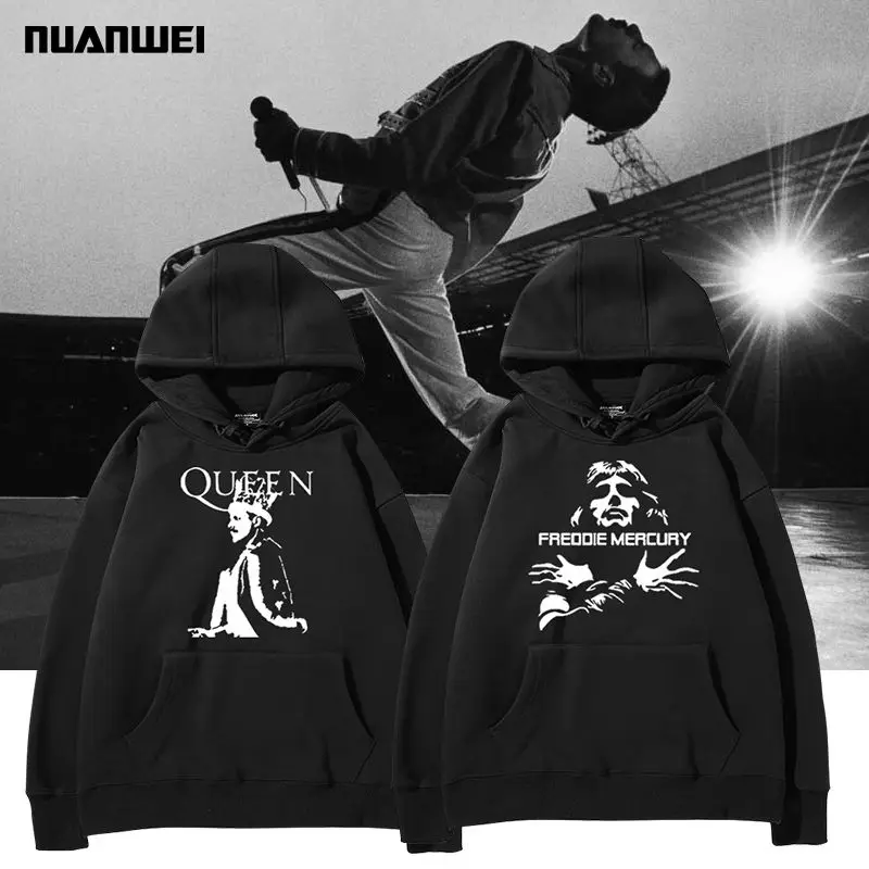 Rock Queen Queen Hooded Sweater New Versatile Autumn and Winter Trend Versatile Men\'s and Women\'s Same Top