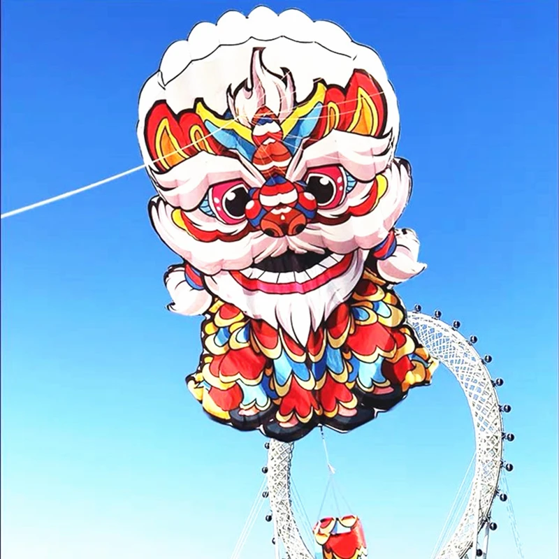 لاكي الأسد طائرة ورقية تحلق طائرة ورقية ناعمة للبالغين الطائرات الورقية خط الطائرة الورقية التقليدية نفخ ألعاب لعبة رياضية المظلات cerf volant متعة