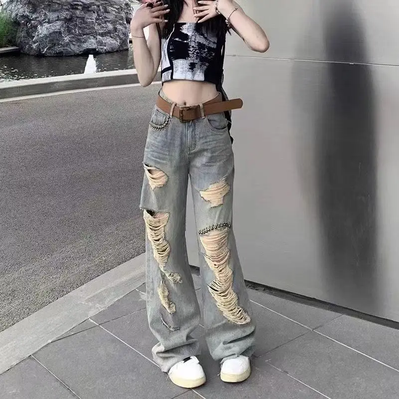 

Джинсы прямые женские брюки женские широкие джинсы офисная работа деловые женские джинсовые модные удобные элегантные шикарные