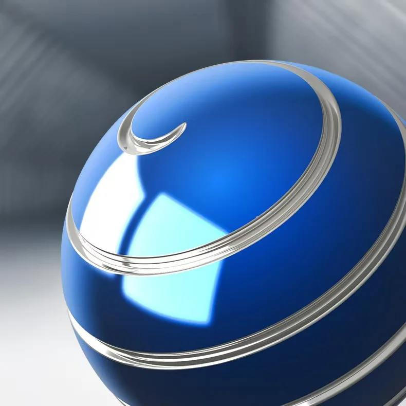 Fingertip spinning brings good luck. Adult stress relieving metal toy desktop alloy dynamic circular rotator gift