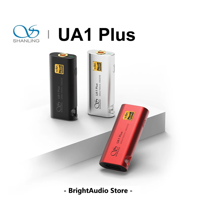 SHANLING UA1 PLUS USB DAC AMP Headphone Amplifier dual CS43131 chips Hi-Res Audio PCM 32bit/768kHz DSD256 Type-C to 3.5mm