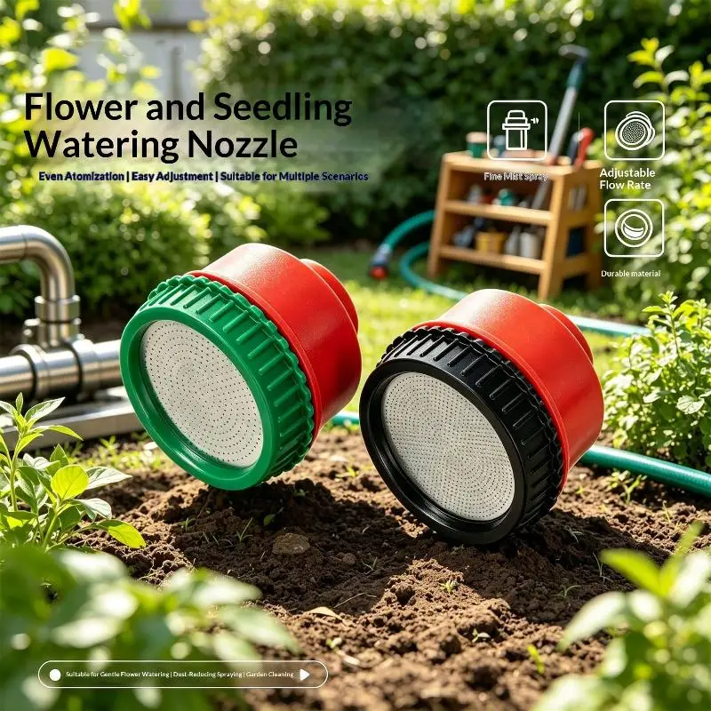 Plastic Garden Irrigation Sprinkler Head For Seedling And Flower Watering With Adjustable Flow Even Fine Spray