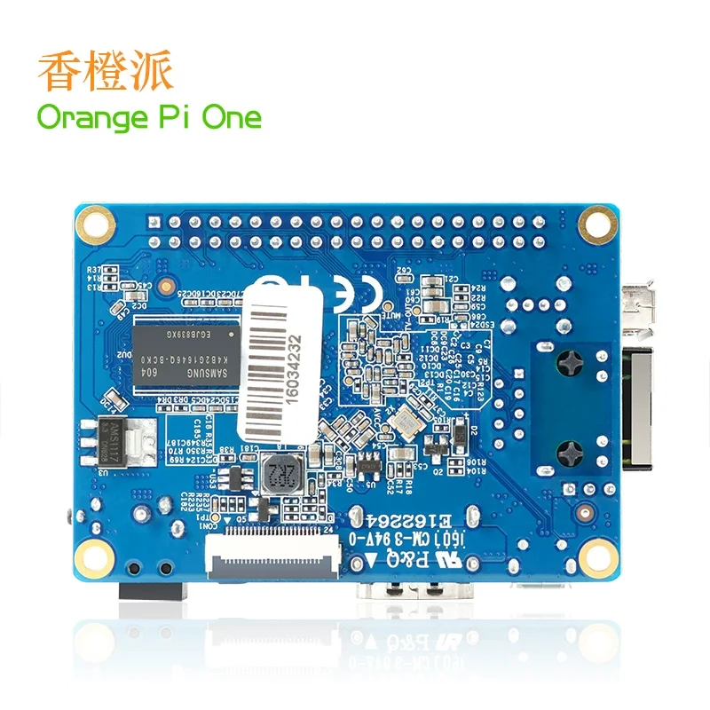 Плата разработчика программирования MCU с открытым исходным кодом Orange Pi One, объем памяти 512 Мб, чип Quanzhi H3