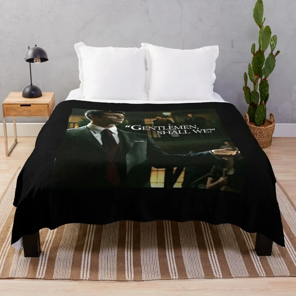 

Elijah Gentlemen shall we Throw Blanket Giant Sofa funny gift Blankets