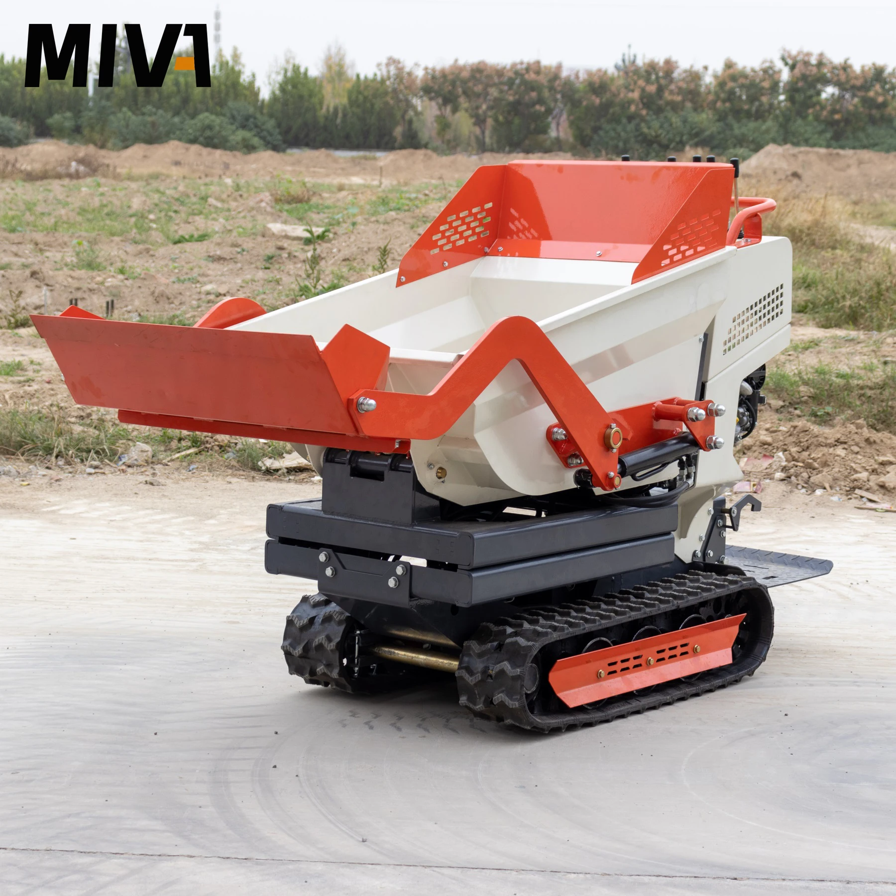 Automatic Petrol Tracked Dumper Customized Manual Crawler Carrier Mini Dumper Truck Hydraulic Dump Truck For Construction