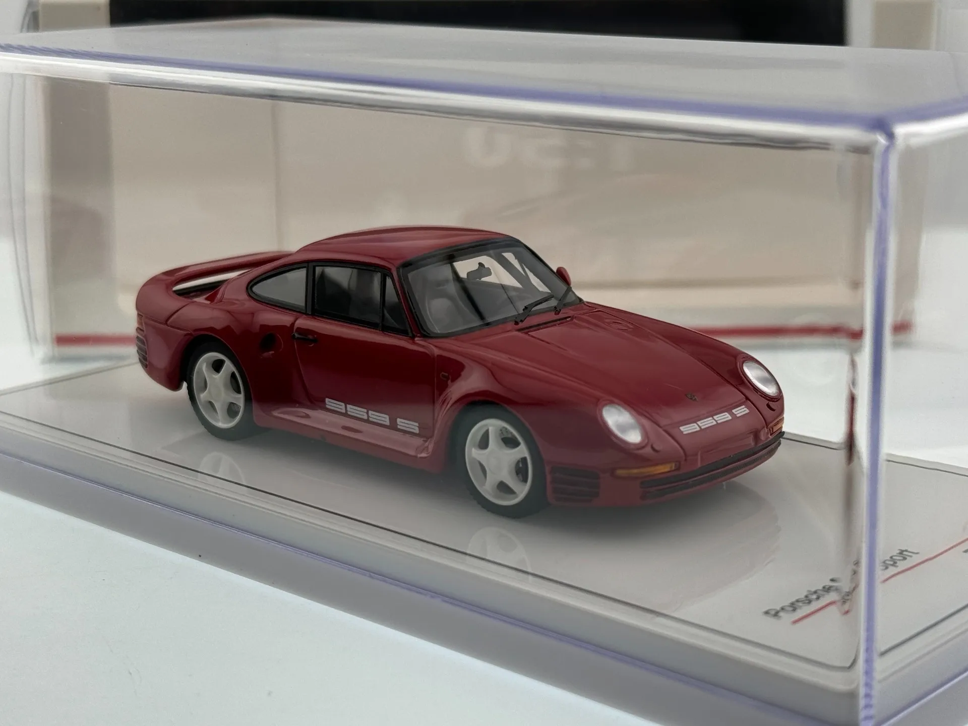 Diecast TSM, Maßstab 1:43 Porsche 959, Sport-Harz-Automodell, Sammlerstück, Spielzeug, Geschenk, Souvenir, Display-Ornament