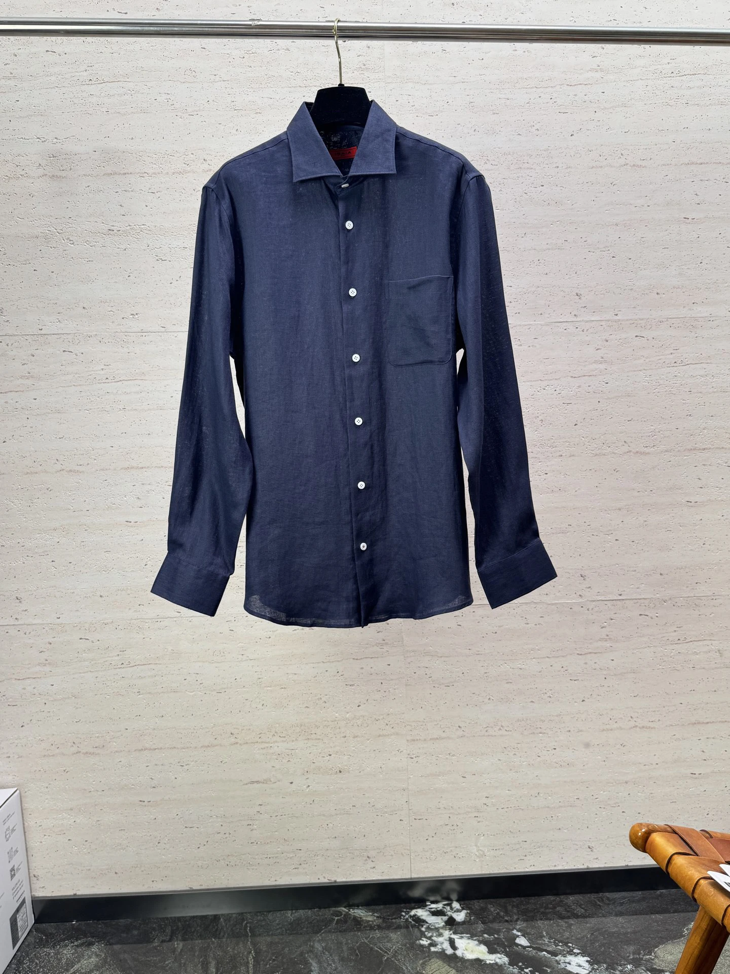 BLSK CPRT Shirt Linen men 2027 New Fashion breathable embroidery comfortable long sleeves straight high quality Big size S-4XL