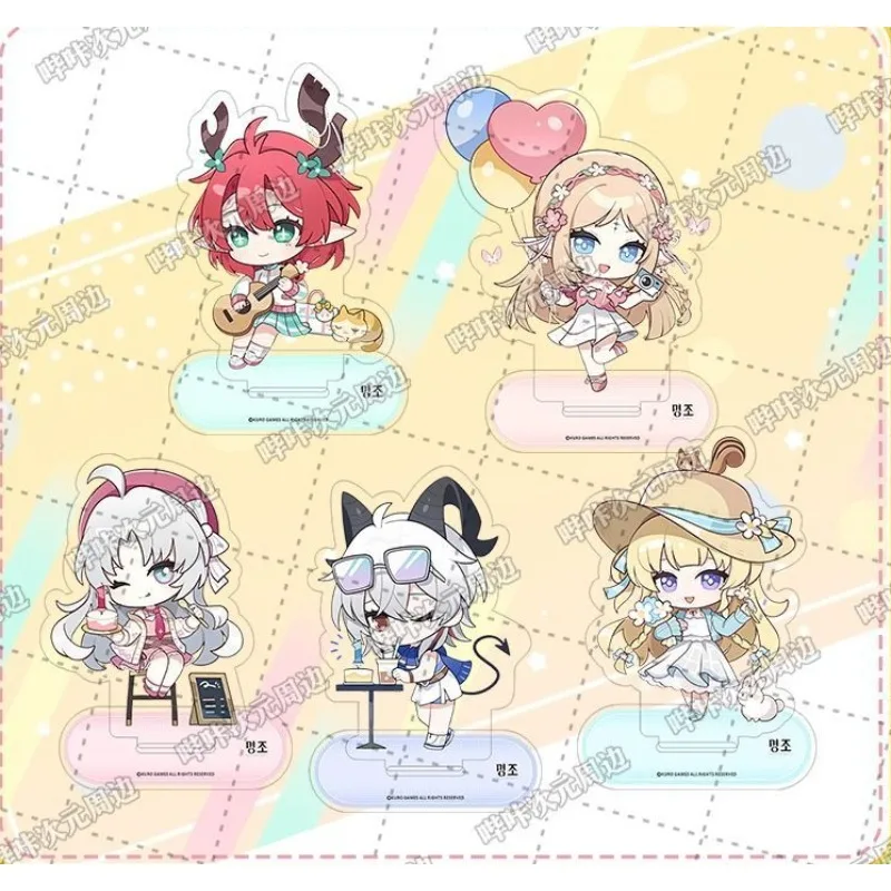 Wuthering Waves Cartethyia Cosplay Acrylic Stand Model Carlotta Montelli Phoebe Plate Cartoon Figure Desktop Decoration Gift