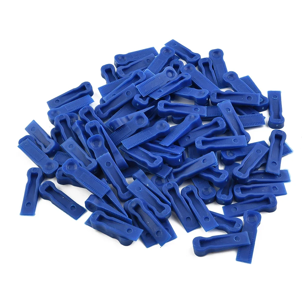 Espaciador de cuña de azulejos de plástico, herramienta de construcción de colocación de cerámica, nivelado reutilizable, Clip de posicionamiento, localizador de suelo de pared, 100 piezas