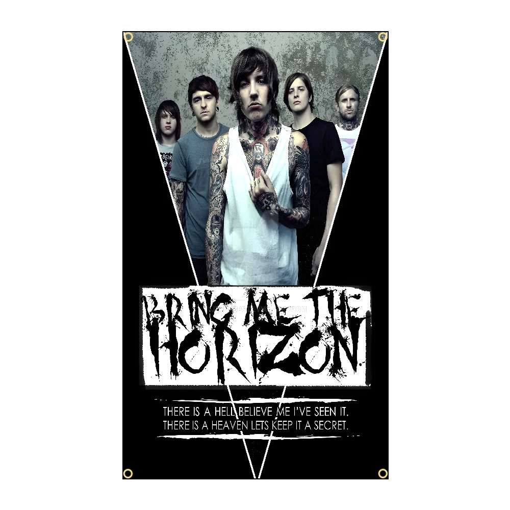 B-Bring M-Me The H-Horizons Band Flag Polyester Digital Printing Banner for Bedroom Wall Art Out Door Tapestry Decoration