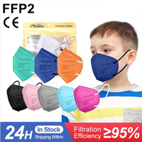 FFP2 Mask Children KN95 Kids Face Mask 5 Layers Reusable Protective infantil mascarillas fpp2 niños 9-12 Years Children's mask