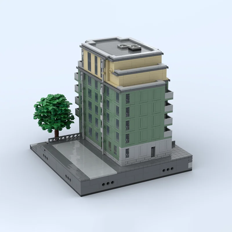 22911-teiliges modernes Architekturmodell im Stockholm, 8-stöckiges Design, französische Balkone, präsentiert modernen minimalistischen Stil