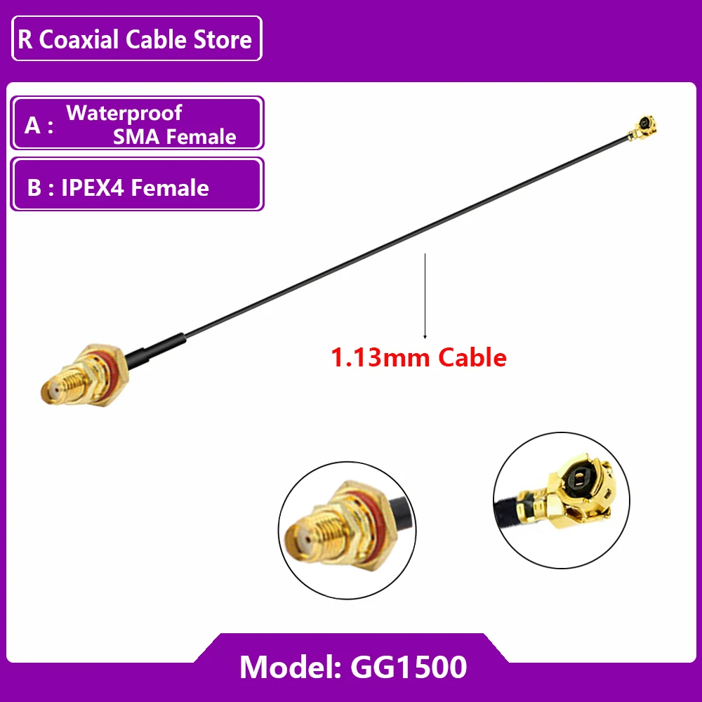 1000PCS 10CM IPEX1 F to SMA F 1000PCS SMA Male WIFI Antenna and 3000pcs fpcb Antenna