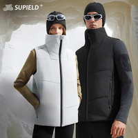 Supield Air Tufted Cold Proof Jackets Winter Warm And Cold Resistant Suit Stand Collar Cotton Vests Worn Outside Rainstorm Proof