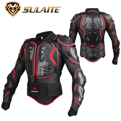SULAITE chaqueta de motocicleta Protector de armadura de carreras ATV Motocross chaqueta de protección corporal ropa equipo de protección