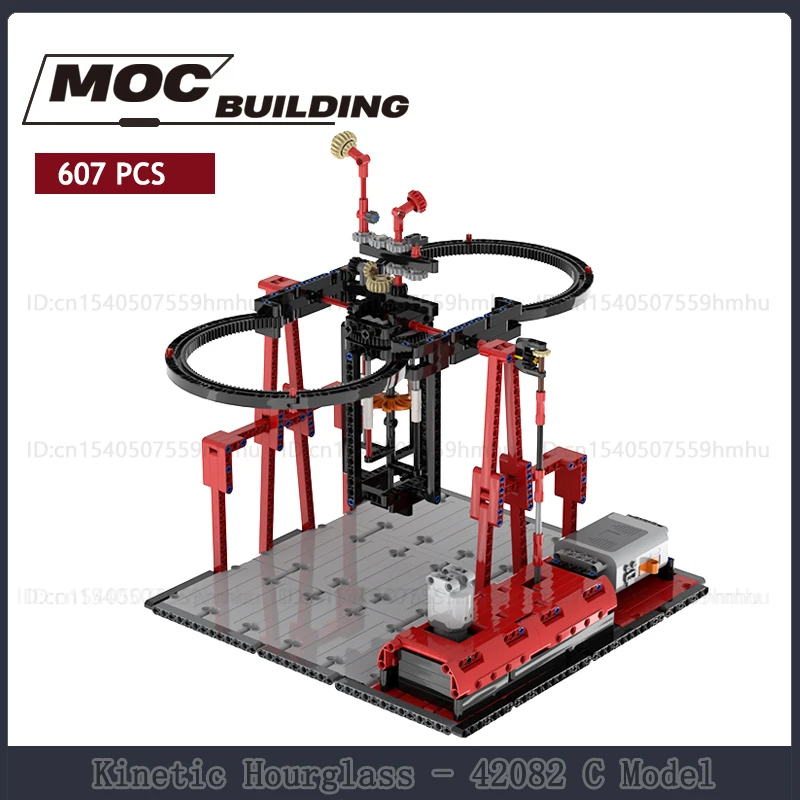 

Кинетические песочные часы с модулем GBC, механический строительный блок Moc, технология, модель кирпича, пазл, развивающая игрушка, креативный подарок на Рождество