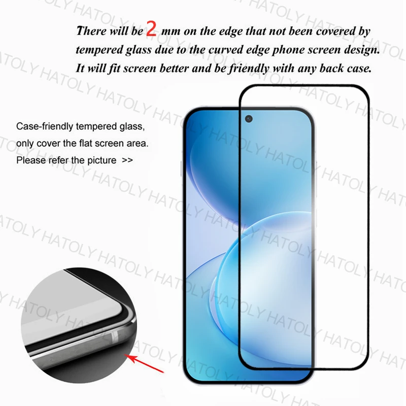 1/2/3PCS Tempered Glass For oppo Reno16 Pro Screen Protector oppo Reno16 Pro Full Glue Cover Protective Phone Film Reno16 Pro