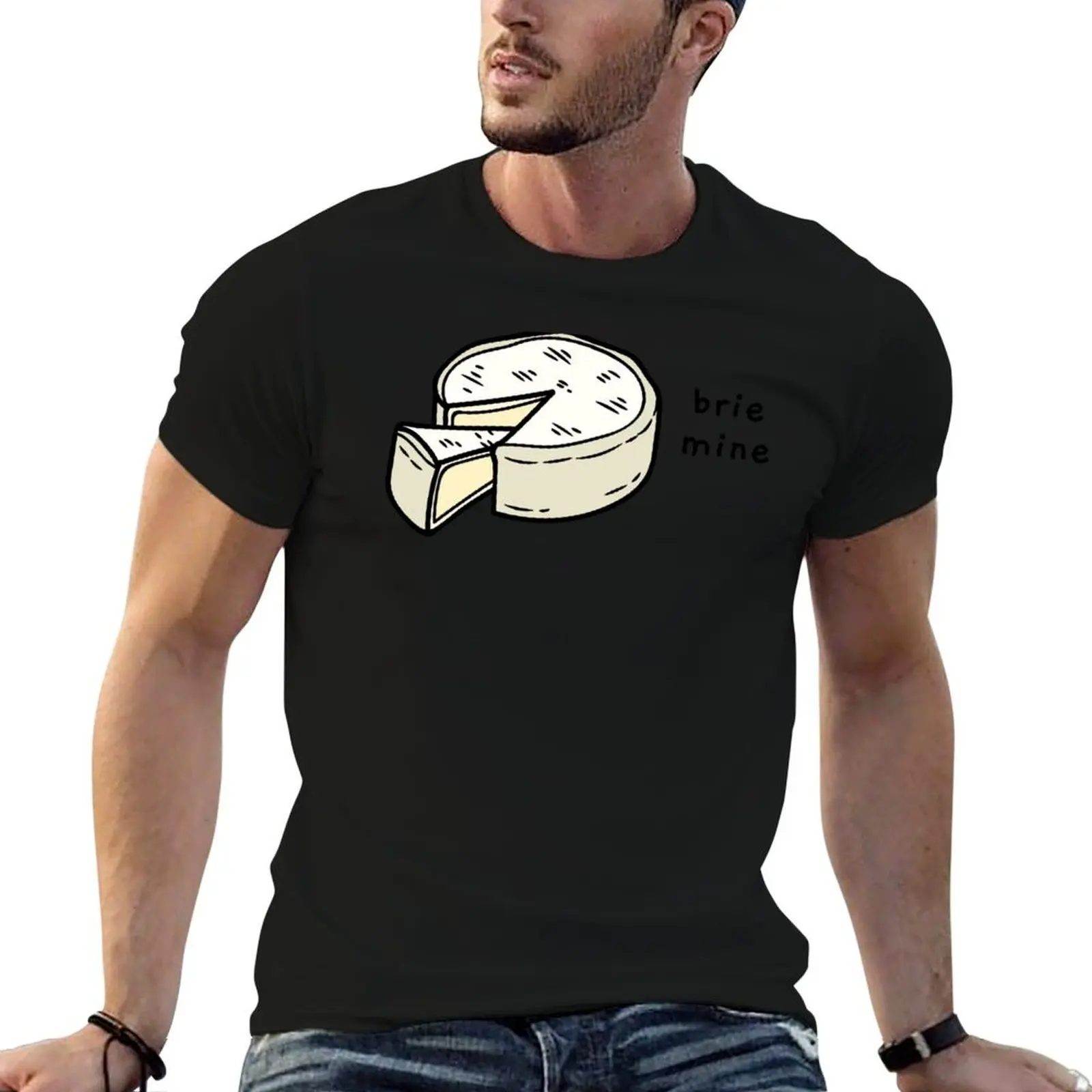 brie mine T-Shirt blue archive Man t-shirt workout shirts for men