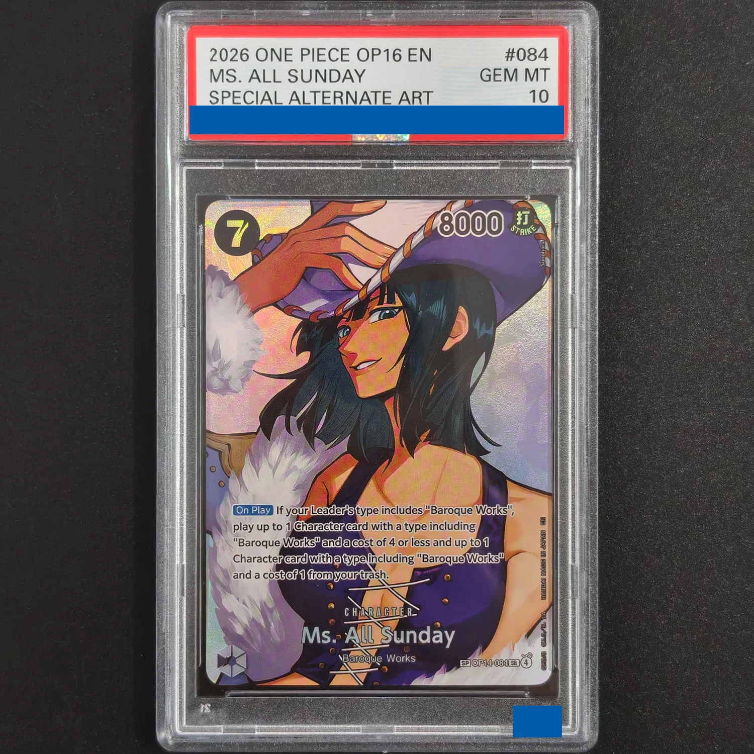 6 style ONE PIECE OP16 English Tashigi R-SPC OP14-029 Bartholomew Kuma Portgas D Ace The Time Of Battle Grade 10 Collection Card