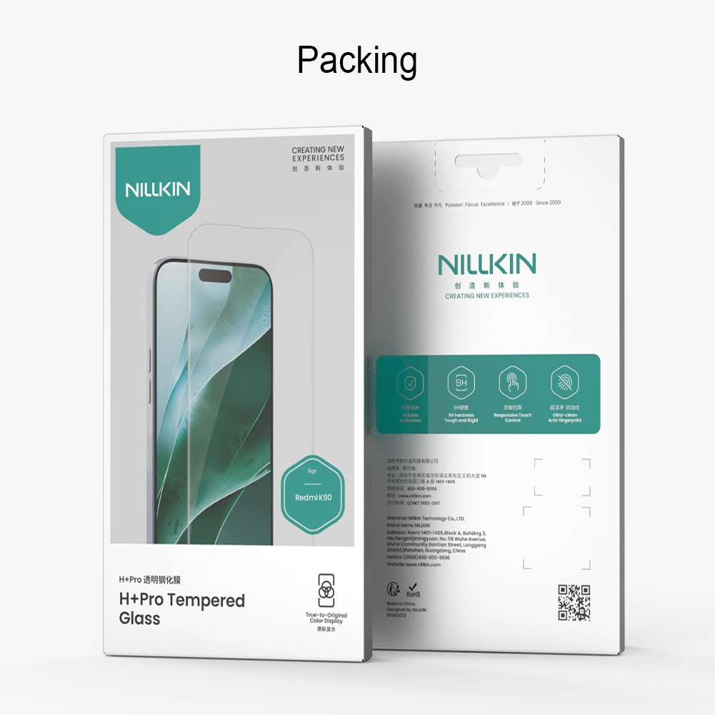 Szkło hartowane do POCO F9 Ultra / F9 Pro Nillkin H+Pro 0.2MM Folia ochronna na ekran — zdjęcie produktu 6