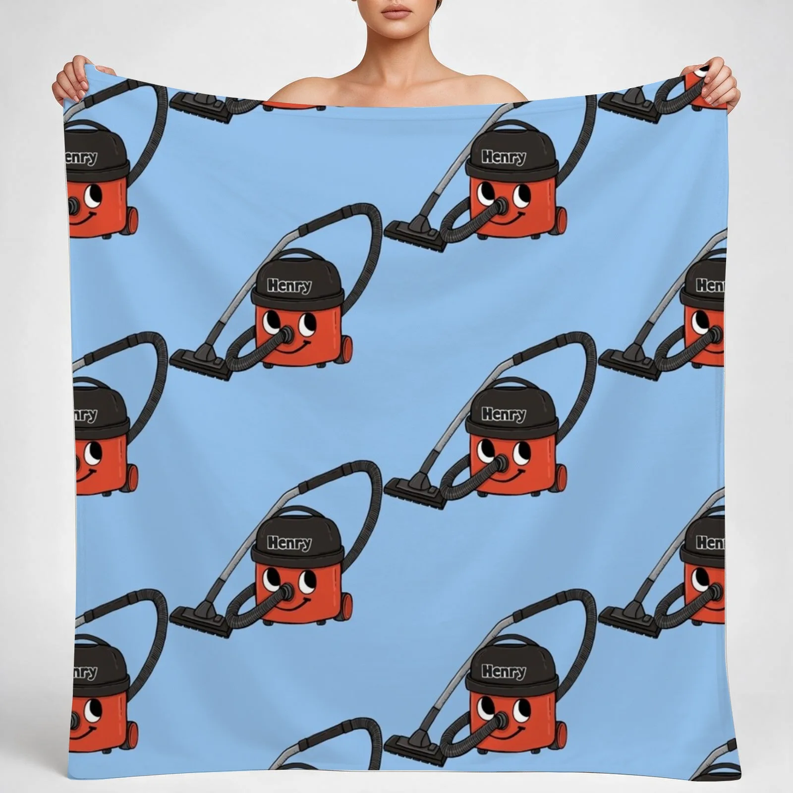 henry hoover Throw Blanket couch cozy soft plush fuzzy picnic outdoor blanket
