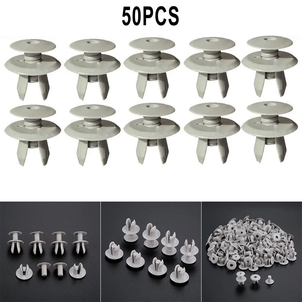 50Pcs Car Trim Panel Lining Clips For T4 T5 Door Panel Holder Grey 701867299 Plastic Holder Clip Car Interior Clips Wear Parts