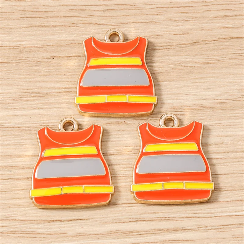 Tusember 10 Stück Feuerwehr-Anhänger Feuerwehrwagen Hydrant Stiefel Helm Charms für Halsketten Ohrringe Armbänder Schmuckherstellung – Detail 9
