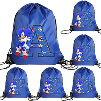 Sonics Drawstring Bag Boys Personality Letters Sport String Pocket Swimming Pool Clothes Shoes Storage Waterproof Backpack Gift