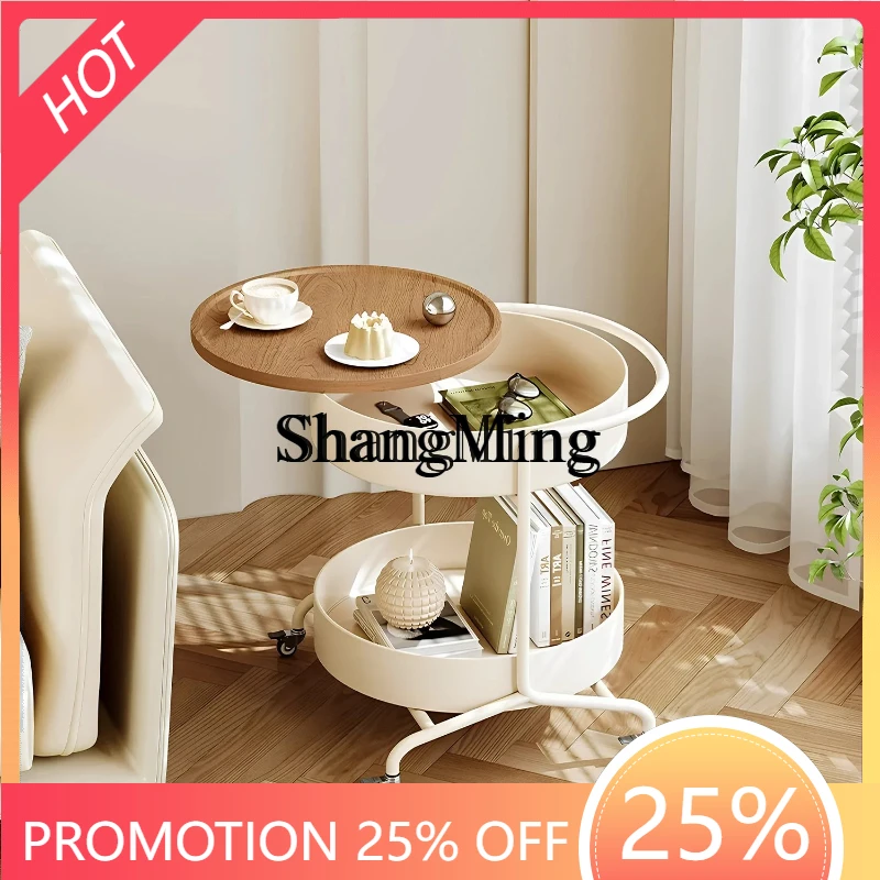 

SM household premium exquisite removable coffee table minimalist trolley sofa side cabinet simple modern shelf