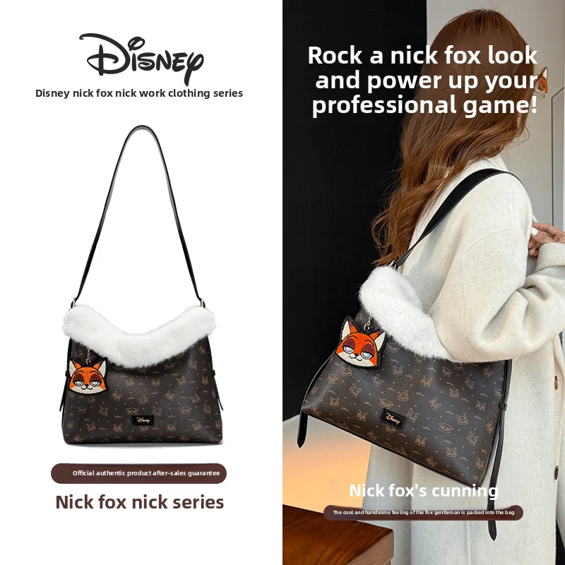 

Disney [Birthday Gift] Authentic Nick Fox Plush Shoulder/Crossbody Bag for Girlfriend or Bestie Women'S Bags Luxury New Handbags