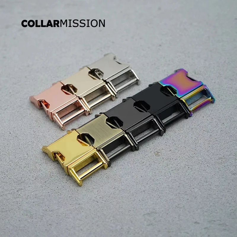 50pcs/lot Side release buckle kirsite DIY dog collars accessory durable security lock retailing 15mm webbing strapping 8 kinds