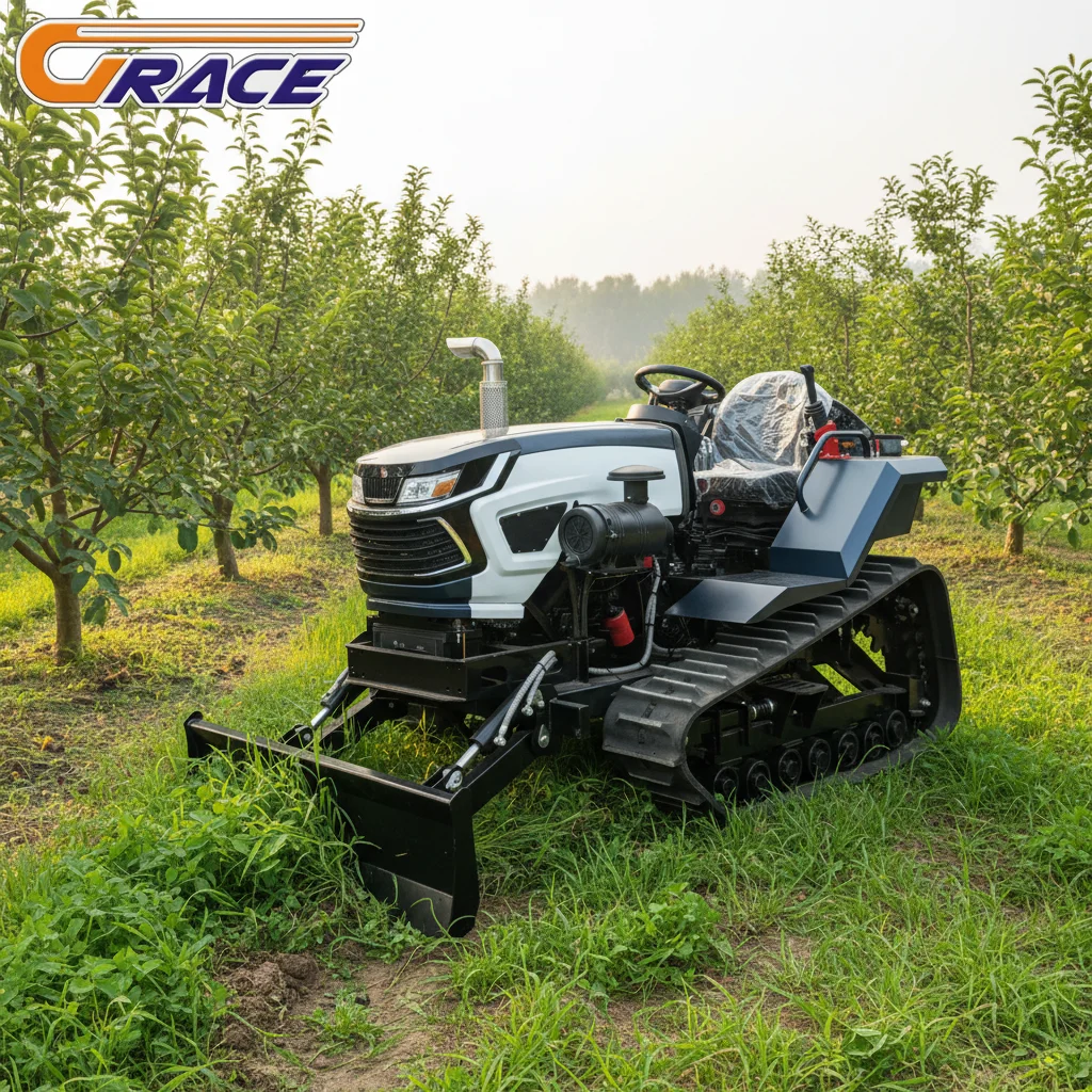 

35HP Small Crawler Tractor Farm Use Front Loader Multi Functional Attachments EPA Approved Fast Shipping
