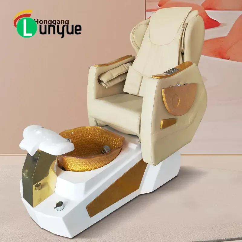Luxury Modern Custom Full Body Massage Pedicure Chair with Bowl Recumbent Nail Art Spa Station Furniture for Manicure