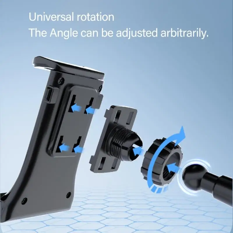 652F 360 Rotation Flexible Car Cup Mount for Tablets and Phones with AntiSlip Pad