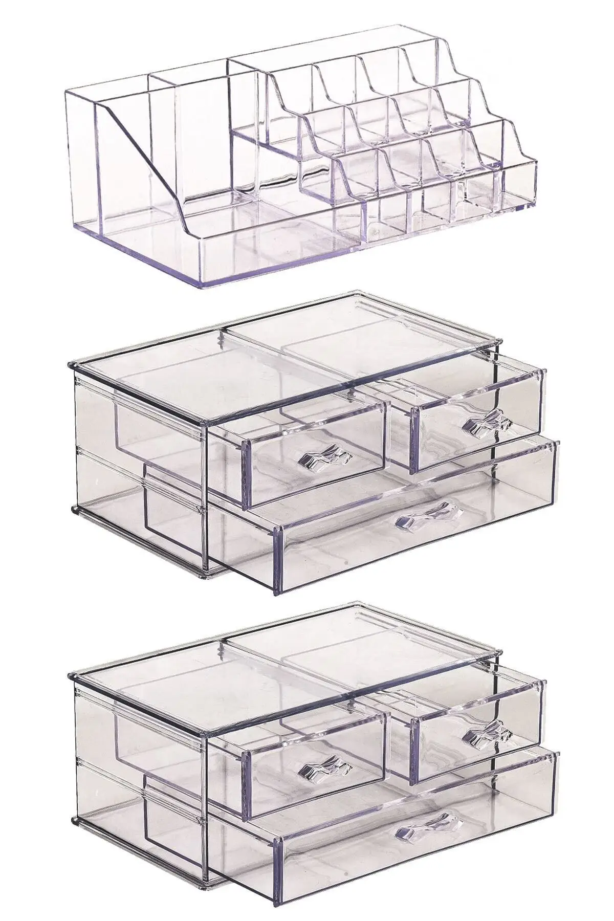 5 Tiers 6 Drawers Makeup Organizer Set Acrylic Organizer Convenient User Friendly Stylish Multifunctional 2022 Trend