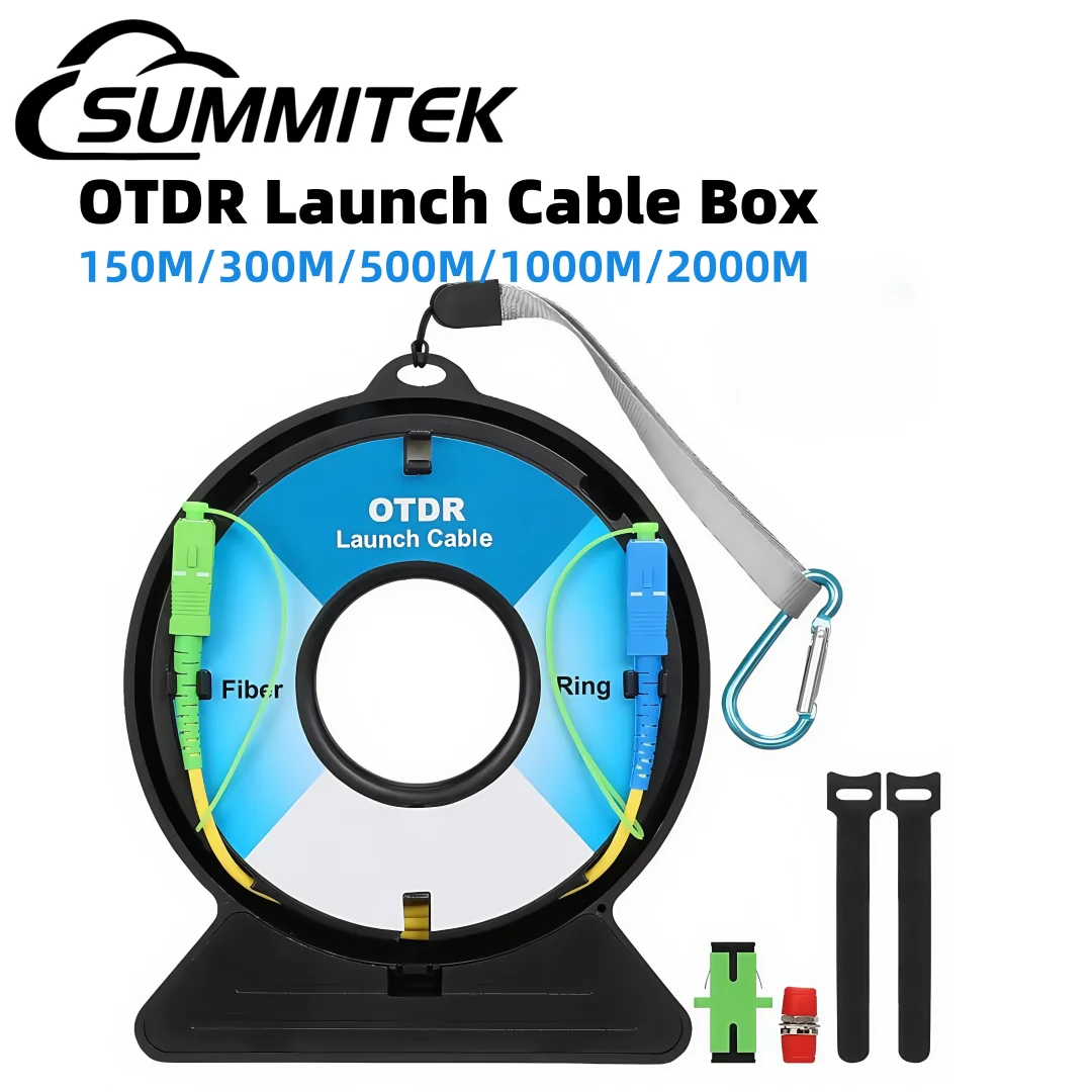 

Summitek SC-UPC Optical Cable Extension Line SM 1KM/2KM OTDR Test Extension Line OTDR Transmission Cable Box 300M/500M