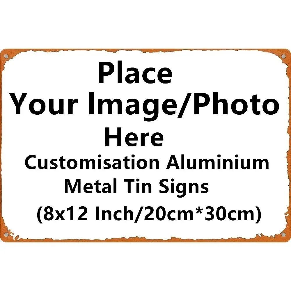 CIFbuy 1pc 20×30cm Customizable Aluminum Movie Poster Plaque Personalized Man Cave Bar Cinema Wall Decor Gift