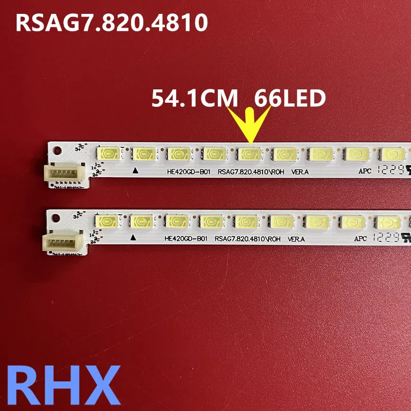 

FOR Hisense HE420GD-B01 LED42XT770J3D LED42XT770G3D RSAG7.820.4810 54.1CM 66LED 33V 100%NEW LED backlight strip