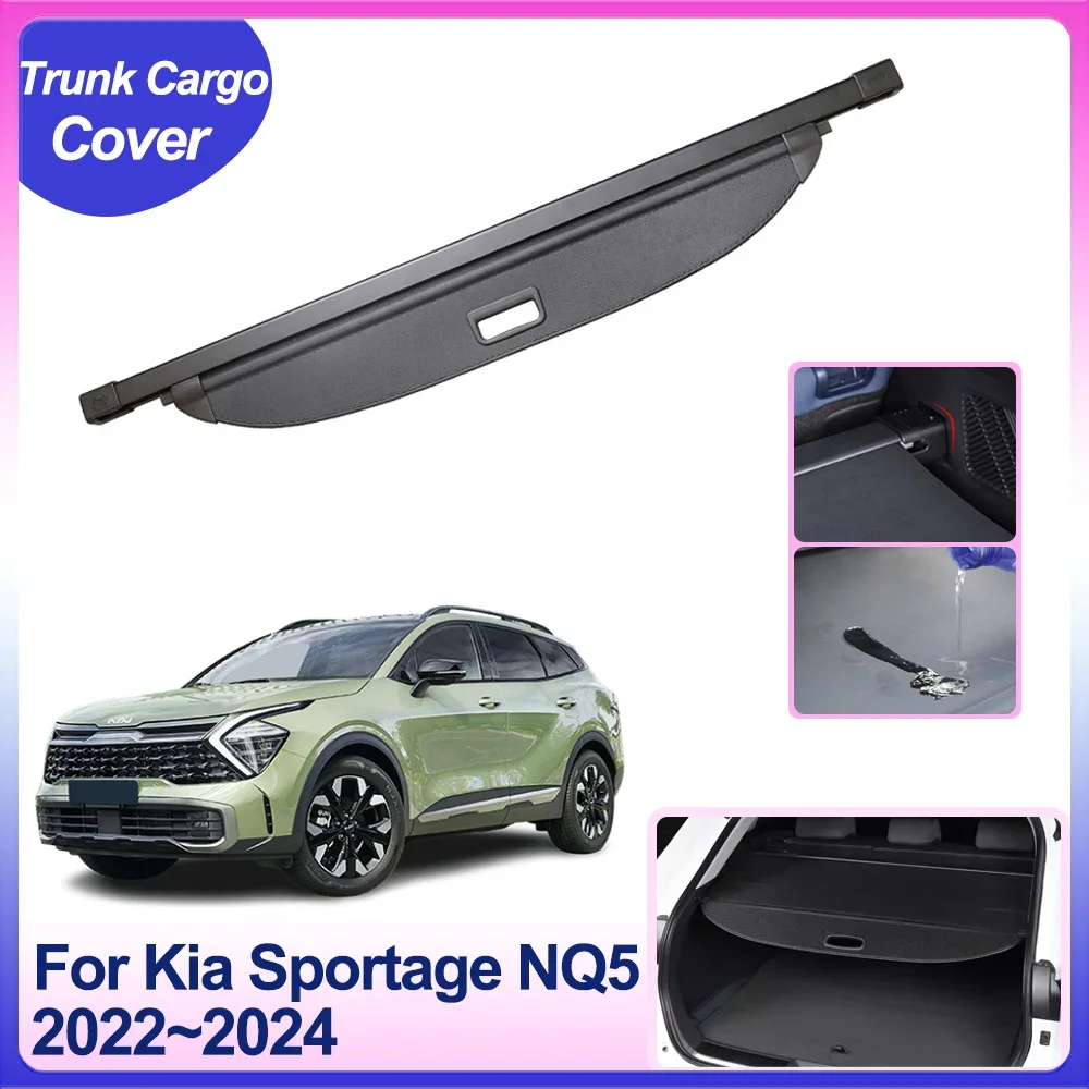 Tronco Cargo Copertura per Kia Sportage 5 NQ5 2022 2023 2024 Bordo divisorio di sicurezza posteriore Scudo Ombra Tende Accessori interni