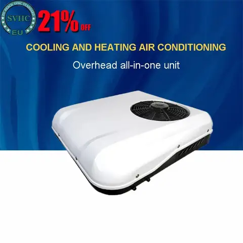 12V/24V 48V-72V 트럭 오버 헤드 자동차 에어컨 난방 및 냉각 상단 장착형 주차 에어컨 통합 기계