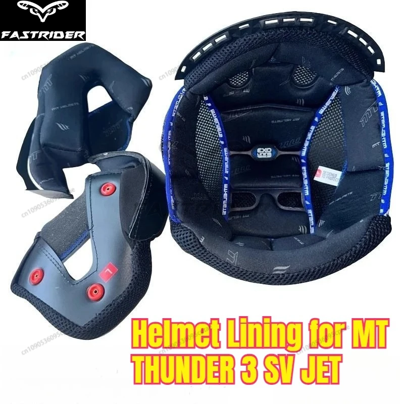 Replacement Lining Pad for MT THUNDER 3 SV JET - Original Fit MT Half & 3/4 Helmet Lining (MT-V-19)