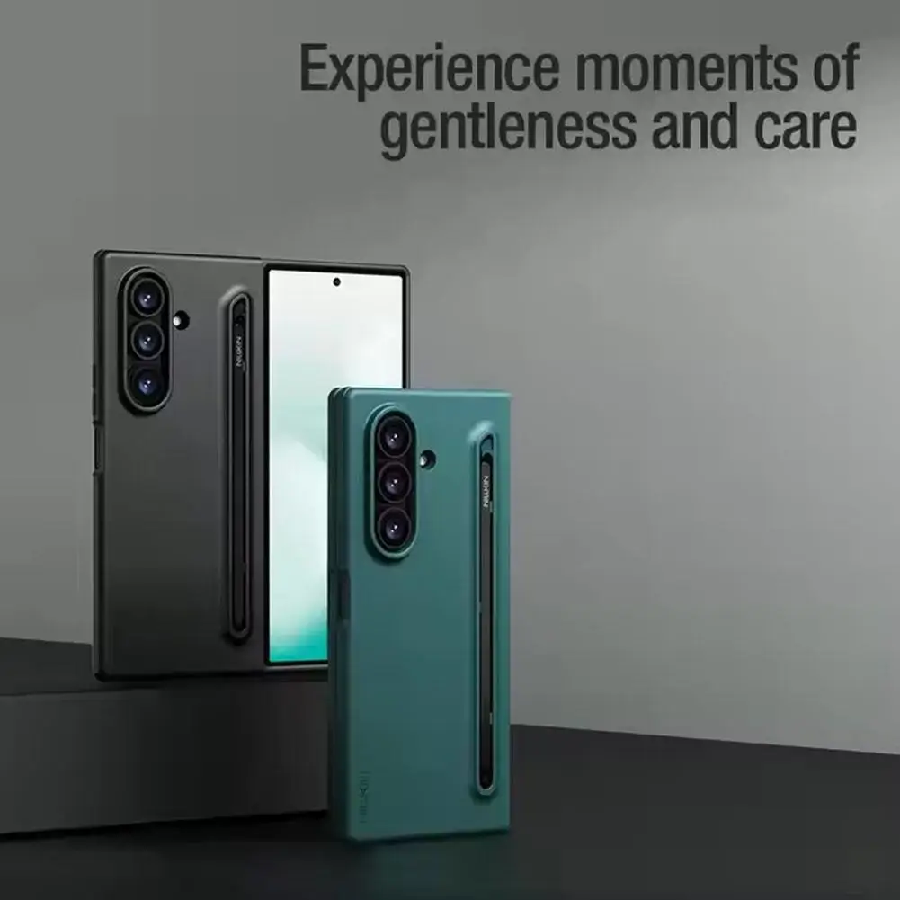 NILLKIN製 Samsung Galaxy Z Fold 7 Flex Pure Foldケース ペンホルダー付き 落下防止保護 फोनケース A7Z0