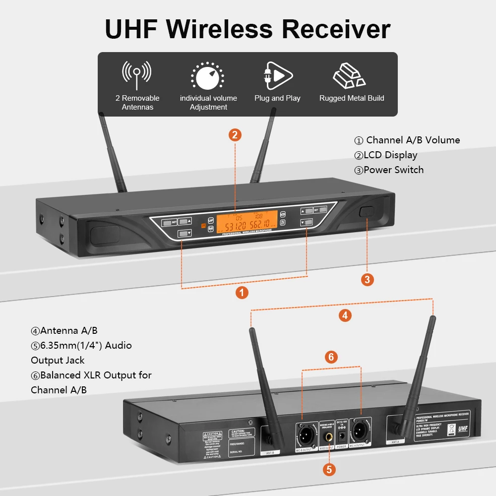 UHF Wireless Microphone System — product detail 3