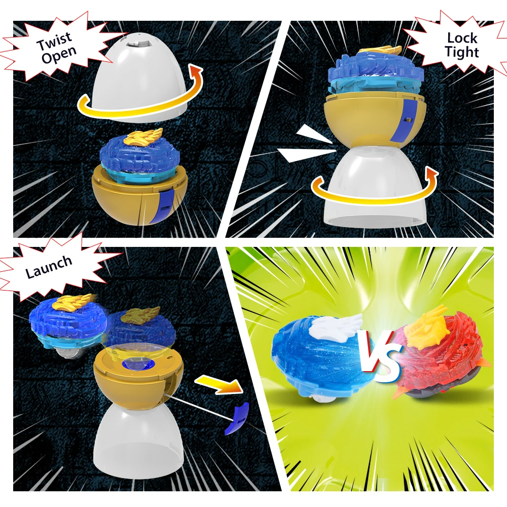 Infinity Nado 5 Nado Egg Series- Fiery Dragon/Ares Wing Spinning Top giroscopio cuchillas Anime Kid Toy regalo de cumpleaños