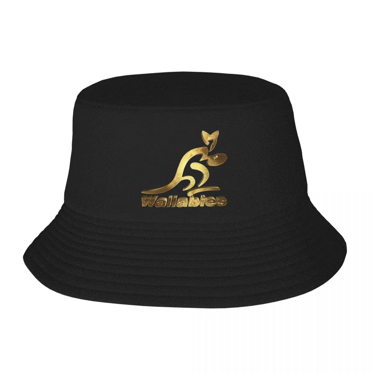 Australia Rugby Wallabies Gold Bucket Hat Hood Christmas Hat Vintage Men Hats Women's