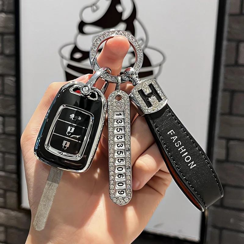 2/3Button Remote Key Case Shell for Honda Accord FIT CR-V XRV VEZEL CITY JAZZ CIVIC HRV FRV 2013 2016 Keychain Fob Accessories
