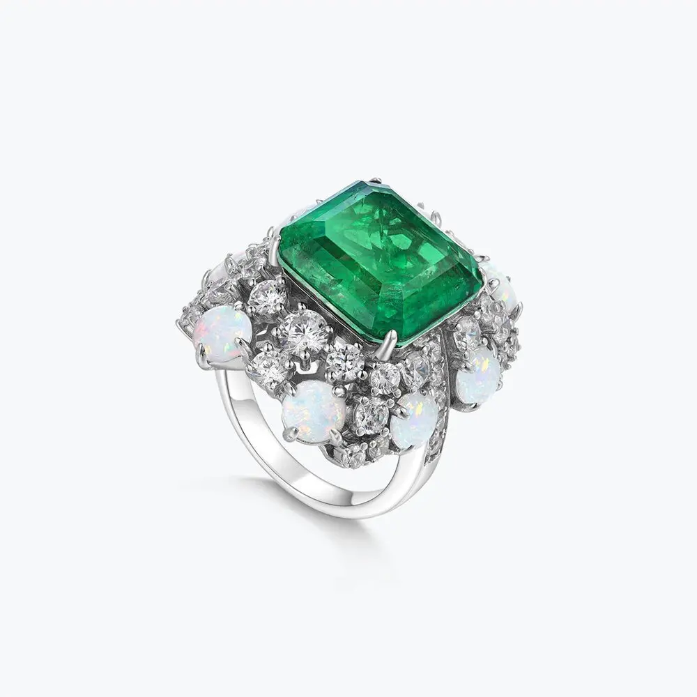 SONGYUN Designer Jewelry 925 Sterling Silver Ring Zircon 5A Grade Triangle Eternity for Wife Real Gold Plated Fine Jewelry Rings