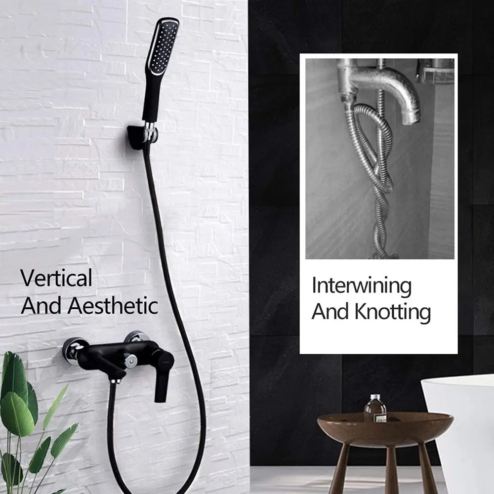 Bathroom Explosion-proof Extension Pipe PVC Faucet Hose Handheld Shower Head Hose Water Tube